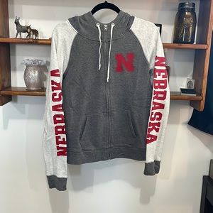 PINK Victorias Secret Nebraska Cornhuskers Zip Up